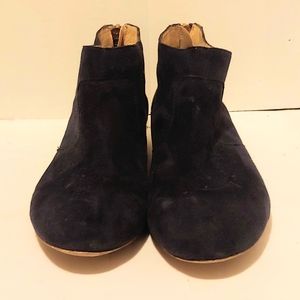 Barney's New York blue suede ankle boot size 7